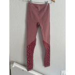 Fabletics NEW High Waisted Seamless Leopard Leggings Animal Print Pink Mauve Photo 3