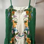 Farm Rio  Sweet Bloom Dreamscape Linen Blend Sleeveless Midi Dress SMALL Photo 7