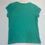 Eddie Bauer  Aqua V-neck Pocket T-shirt Size Large short sleeve tee Photo 2