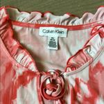 Calvin Klein  Pink Tie Front Polo Tank Top Photo 1