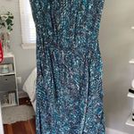 Strapless Beach Dress Blue Photo 0