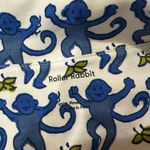 Roller Rabbit the originals monkey polo pajama TOP only blue size large NWOT Photo 3