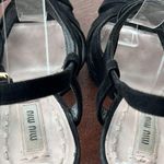 Miu Miu Black Caged Slingback Platform Sandals Photo 6