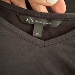 Armani Exchange Modal Tee Charcoal Grey Black Short Sleeve Minimalist Logo Bar Photo 1