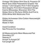 Gildan Vintage Y2K Shirt Size XL Property Of Mardi Gras 2006 Potawatomi Graphic Tee Unisex T-shirt Photo 1