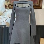 C/MEO COLLECTIVE C/Meo Elision Knit Long Sleeves Cutout Fit & Flare Dress - Sz XS 💚🎀 Photo 4