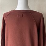 Mate the Label Organic Cotton Rust Brown Long Sleeve Top | Size M | Made in USA Photo 4