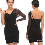 ZARA NWT  one Shoulder mesh dress Photo 2