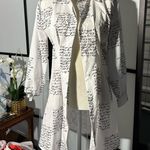 Spoon shirt long jacket top White Size M Photo 6