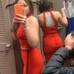 Dillard's Red Prom Dress Photo 1