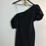 Likely  Natasha One-Shoulder Puff Sleeve Gown in Black Size US 0 Photo 3