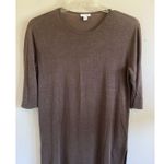 J Jill Brown Linen Viscose Vneck Sheer Resort Dress Swim Coverup Womens Small Photo 1