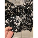 Onque Casuals L Y2K Black White Snakeskin Full Zip Velour Animal Cardigan Size L Photo 2