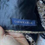 Lashkaraa Embroidered Satin Lehenga Black and Gold XS/S Size undefined Photo 11