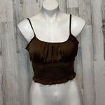 Active USA brown crop top Photo 0