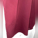 Jaanuu  Oversized Cap Sleeve Scrub Top - Wine Burgundy - Size Large​​​​​​ Photo 1