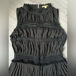 Gianni Bini Black Sleeveless Pleated Romper Dress Photo 3