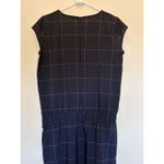 ALBION FIT Albion Black Going Places Windowpane Check Cinch Waist Nylon Activewear Dress M Photo 7