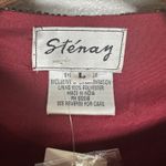 NEW Stenay 100% Silk Red Floral Beaded Sequin Jacket Size Large Formal Deadstock Photo 4