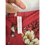 Xhilaration  Jumpsuit Medium Red Floral Boho Cottagecore Festival Vacation Photo 3