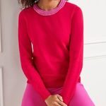 Talbots  Embellished Beaded Neck Sweater | 
Size L   Sold Out!! Photo 0