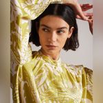 Ted Baker Ayveri Floral Woven Blouse In Yellow Photo 11