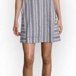 Peyton & Parker Striped linen cotton blend dress M Blue Size M Photo 0