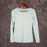 Woolx Riley Long Sleeve Crewneck Winter Weather Baselayer Womens XS Blue Photo 2