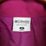 Columbia Womens Jacket Vest Sz S Pink Mock Neck Full Zip Fleece Paneled Lined Photo 7