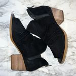 Baretraps Black Leather IREE Perforated Peep Toe Ankle Booties Photo 2