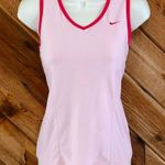 Nike Fit Dry stretchy pink v neck tank top large Photo 1
