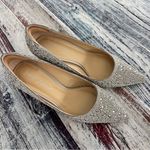 Betsey Johnson  Silver Rhinestone Paige Women's Block Heel Pumps Photo 2