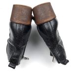 J.Crew  Black Pebbled Leather Perrie High Shaft Side Zip Western Boots Sz 8.5 Photo 5