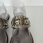 Vince Camuto Sandals Amarilis Metallic Snake Jeweled Studded Toe Loop Size 8 M Photo 6