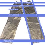 White House | Black Market SILVER SATIN STRAIGHT LEG ANKLE PANTS NWT (6P) Photo 12