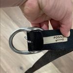 Fossil Vintage  Brown Tooled Leather Belt Cutouts Women’s Size Large Photo 10