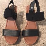 Black Cork Wedges Size 9 Photo 0