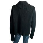 Mud Pie Black Cable Knit Cowl Neck Sweater Size M Photo 1