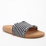 Gingham Cork Slip On Black Size 7.5 Photo 0