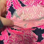 Lilly Pulitzer  Pineapple Patterned Pink and Navy Women's Top Photo 4