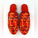 Gucci  Princetown Horsebit Logo Orange Fabric Flat Loafer Mules Size EU 38.5 Photo 4