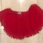 Show Me Your Mumu Crop PomPom Strapless Size M Photo 0