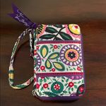 Vera Bradley Floral Wristlet with Purple Accents Photo 1