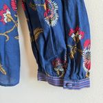 Madewell  X Warm‎ Ruffle Collar Top In Honolulu Hibiscus Womens Size S Blouse Photo 6