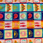 Cynthia Rowley Summer Icons Button Up Pajama Top Women’s Small Sardine Colorful Photo 6