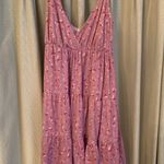 Blue Blush Pink Floral Dress Photo 0