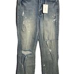 Cello High Rise Button Fly Distressed Jeans Size 11 Photo 0