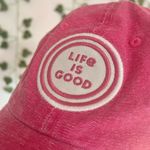 Life is Good Vintage Retro Hot Pink  Adjustable Embroidered Baseball Cap Hat Photo 1