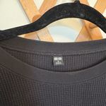 Uniqlo  Waffle Knit Black Ling Sleeve Dress Photo 1