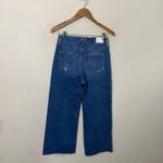Paige  Anthropologie Anessa High Rise Wide Leg Crop Jeans Sunnie Distressed 26 Photo 8